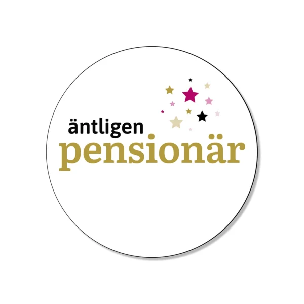 Klistermärken rund vit